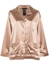 Max Mara Vasaio Silk Shirt In Brown