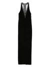 Max Mara Pianoforte Concealed Zip Sleeveless Racerback In Black