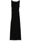 Max Mara Garda Viscose Jersey Midi Dress In Black