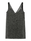 Max Mara Silk Organza Mini Dress With Floral Sequins