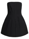 Max Mara Strapless Bustier Dress Side Pockets In Black