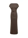 Max Mara Pianoforte Elegant Suit In Noce