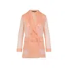 Max Mara Silk Organza Double-breasted Blazer