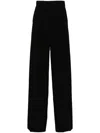 Max Mara Maxmara Women Pantaloni In Crepe Con Banda Laterale In Black