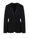 Max Mara Long Sleeve Casual Jacket In Black