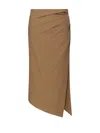 Max Mara Pleated Skirt In Brown