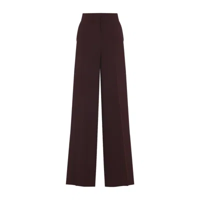 Max Mara Pianoforte Plava Bordeaux Cady Pants In Black
