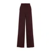 Max Mara Wide Leg High Waist Trousers With Side Stripe