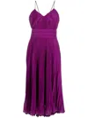 Max Mara Women Flared Pleated Dress