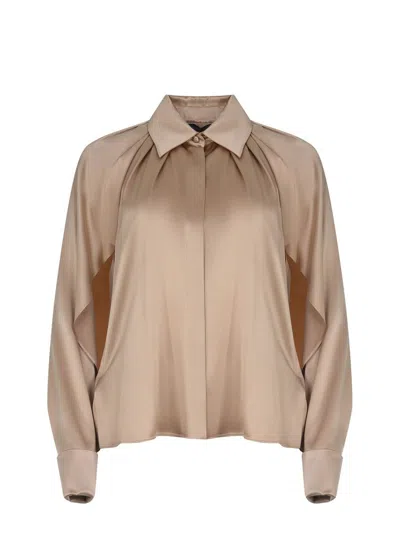 Max Mara Pianoforte Salice Cut In Brown