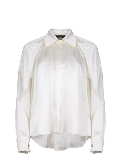 Max Mara Pianoforte Salice Cut In White