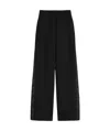 Max Mara Gabardine Wool Trousers In Black