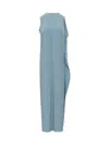 Max Mara Elegante Odessa Silk Maxi Dress In Blue