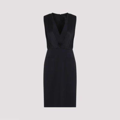 Max Mara Pianoforte Vittor Midi Dress 40 In Black