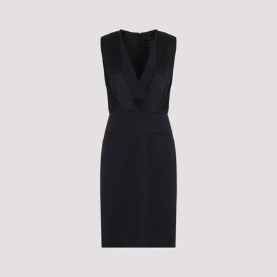 Max Mara Pianoforte Vittor Midi Dress With Silk Insert In Multi