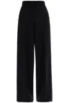Max Mara Orche Tech Jersey Straight Pants In Black