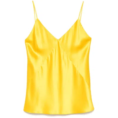 Max Mara Pianoforte Yellow Tops - Vests & Tank Tops Women In Neutral