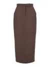 Max Mara Women's Pianosa - Denim-effect Cotton Skirt In Multicolor