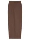 Max Mara Pianosa Skirt In Brown