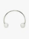 Max Mara Piercing Necklace In Palladium