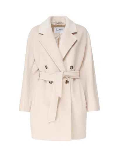 Max Mara Pila Coat In Virgin Wool And Cashmere In Beige