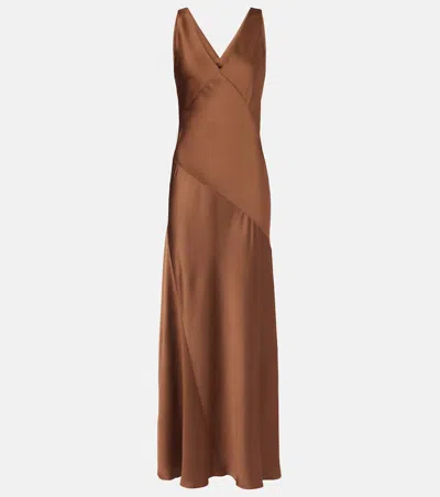 Max Mara Pilly Satin Maxi Dress