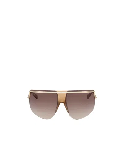Max Mara Pilot Frame Sunglasses In Brown