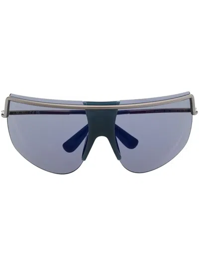 Max Mara Pilot Frame Sunglasses In Blue