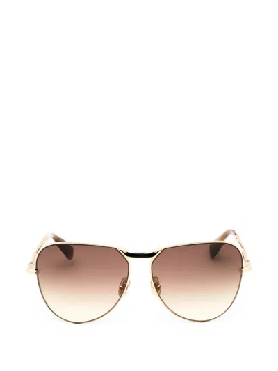 Max Mara Pilot-frame Sunglasses In Brown
