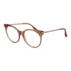 Max Mara Pink Women Optical Frames In Brown
