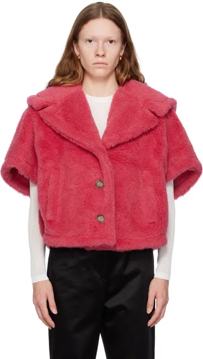 Max Mara Pink Cambusa Jacket In Raspberry