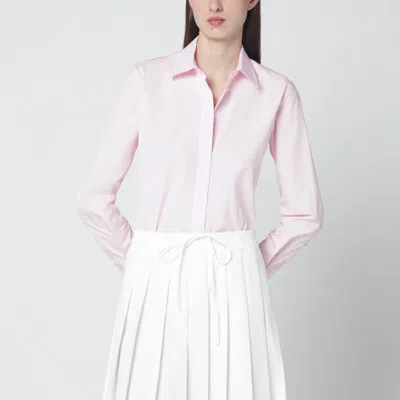 Max Mara Pink Cotton Poplin Shirt