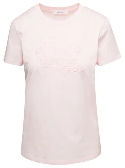 MAX MARA PINK CREW NECK T-SHIRT