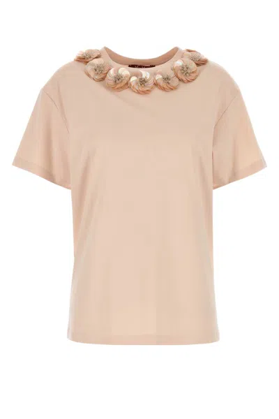 MAX MARA PASTEL PINK JERSEY GENNAIO T-SHIRT
