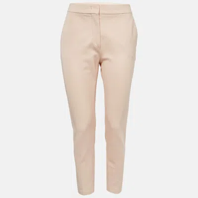 Pre-owned Max Mara Pink Jersey Pegno Trousers S