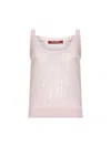 Max Mara Cosetta Sequin-details Tank Top In Pink