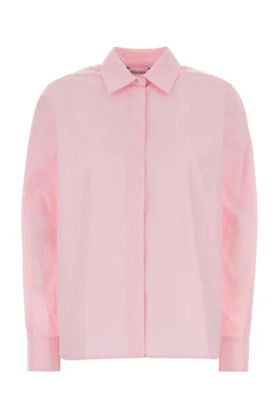 Max Mara Pink Poplin Maroso Shirt