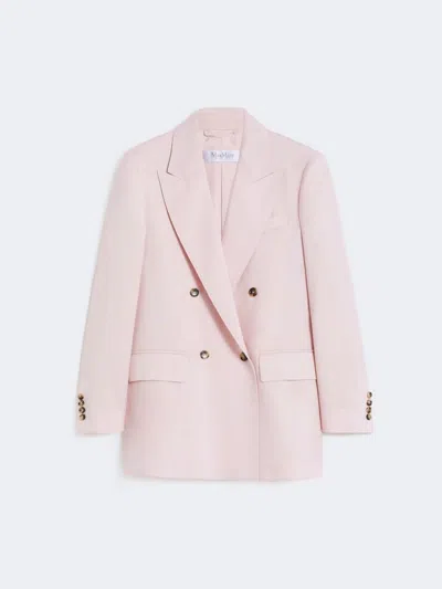 Max Mara Pink Purple Wool Mohair Blazer
