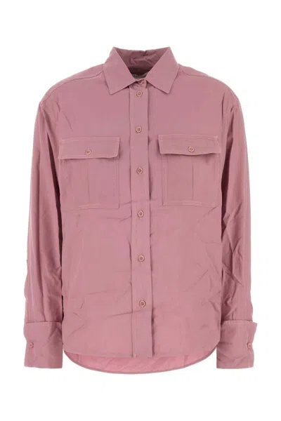 MAX MARA MAX MARA PINK SILK AFFETTO SHIRT