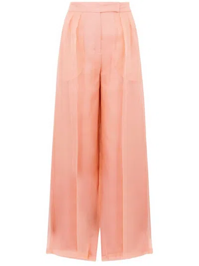 Max Mara Bridal Judit Wide-leg Pants In Pink