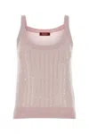 Max Mara Cosetta Sequin-details Tank Top In Pink