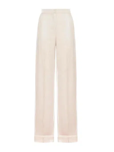 Max Mara Pink Silk Trousers