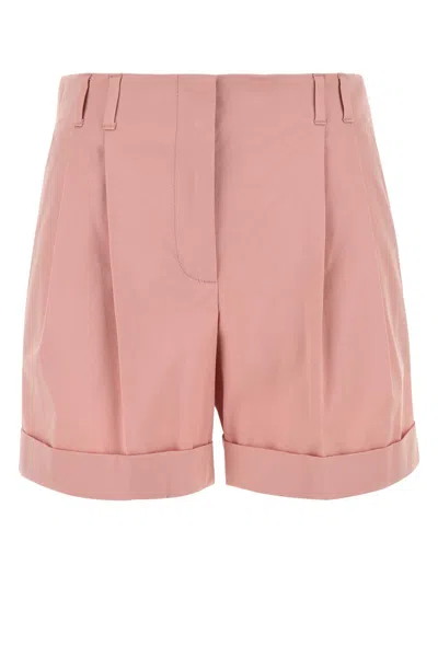 Max Mara Pink Stretch Cotton Bergen Shorts