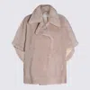 Max Mara Beige Tebe 1 Capes In Pink