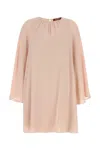 Max Mara Pink Triacetate Blend Madia Dress In Nudo