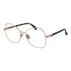 Max Mara Rose Gold Women Optical Frames In Multi