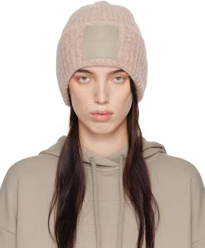 Max Mara Pink Wool Beanie In 004 Pink