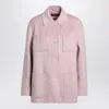 Max Mara Pink Wool Blend Jacket In Pink