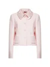 Max Mara Sequin-embellishment Blazer In Pink