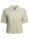 Max Mara Pinstripe Blazer In Multi